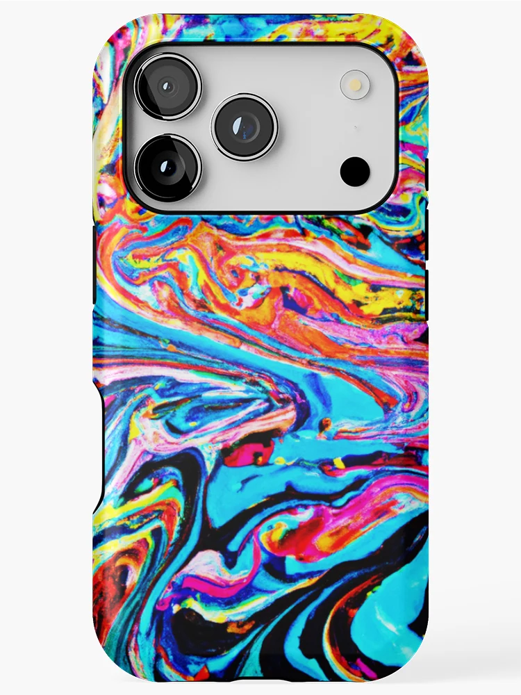 Thumbnail 1 of 4, iPhone Case, Colorful Abstract Pattern designed and sold by Health And Fitness Posts e-Store.