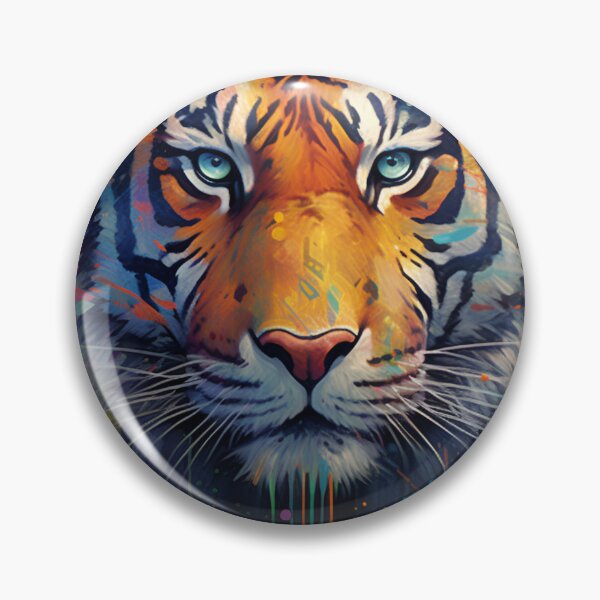 Item preview, psychedelic tiger designed and sold by R&B Art and design.