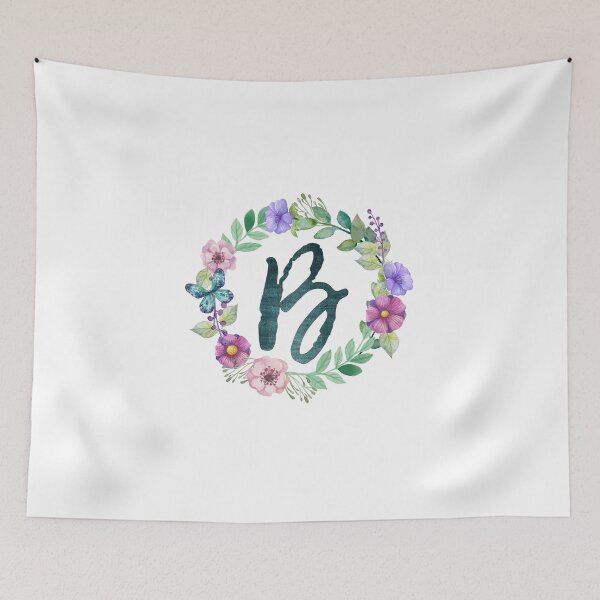 Item preview, Monogram B Floral Spring Bouquet designed and sold by simplymonogram.