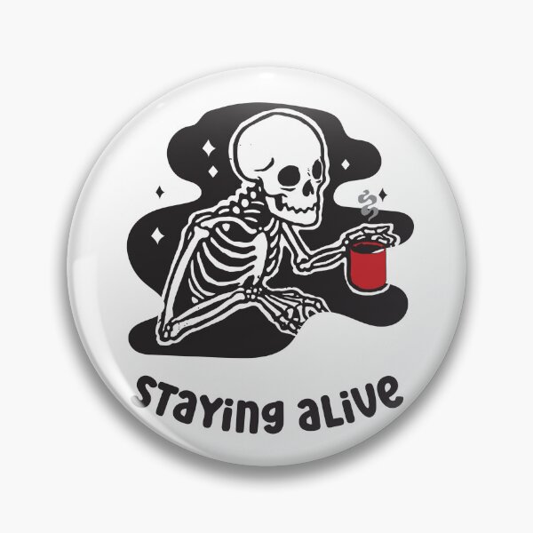 Item preview, Skeleton drinking coffee designed and sold by SushiAnn.