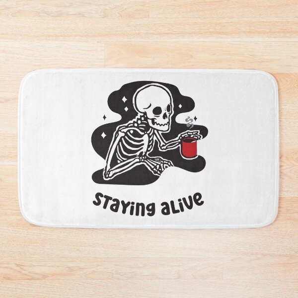 Item preview, Skeleton drinking coffee designed and sold by SushiAnn.