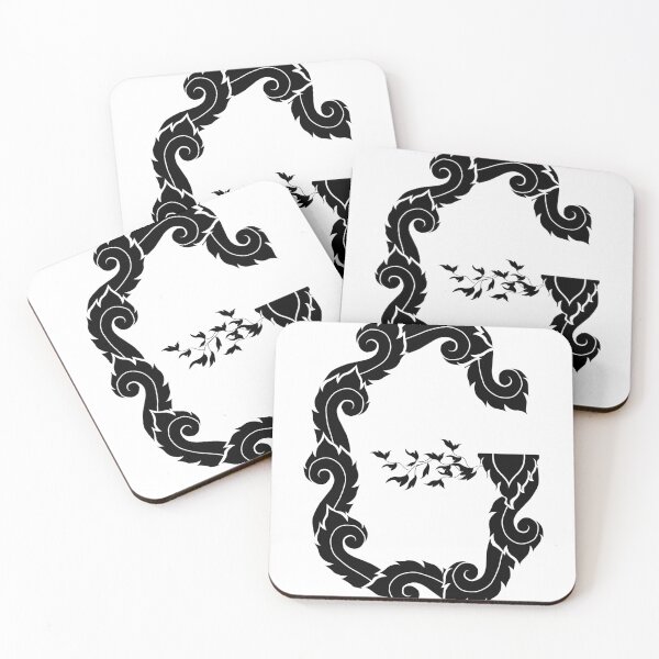 Item preview, Black elegant letter G with Thai art elements. designed and sold by KanyaluckArtist.