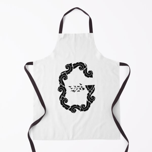 Item preview, Black elegant letter G with Thai art elements. designed and sold by KanyaluckArtist.