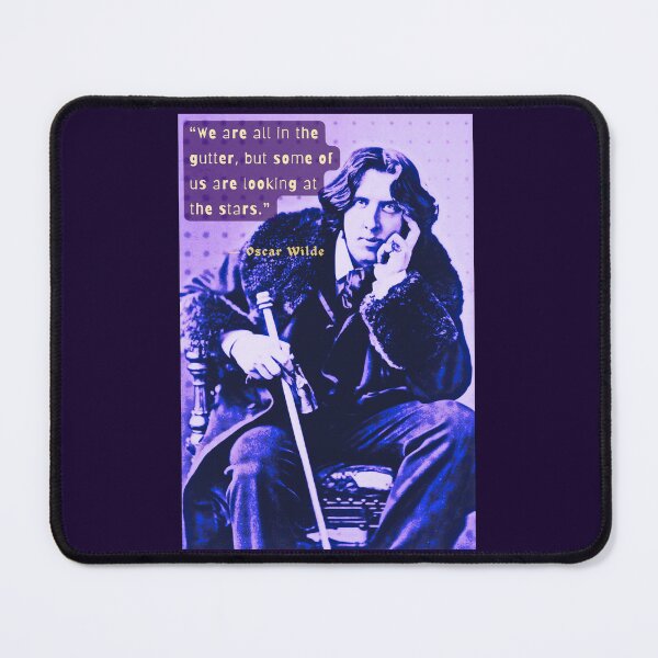 Item preview, Copy of Oscar Wilde portrait and quote: We are all in the gutter, but some of us are looking at the stars designed and sold by artbleed.