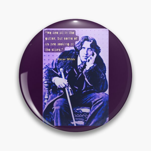 Item preview, Copy of Oscar Wilde portrait and quote: We are all in the gutter, but some of us are looking at the stars designed and sold by artbleed.