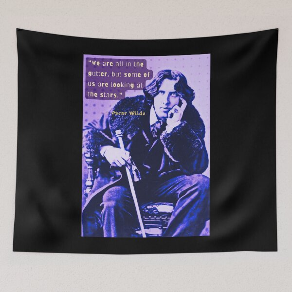Item preview, Copy of Oscar Wilde portrait and quote: We are all in the gutter, but some of us are looking at the stars designed and sold by artbleed.