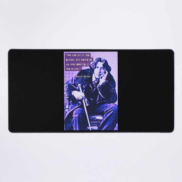 Item preview, Copy of Oscar Wilde portrait and quote: We are all in the gutter, but some of us are looking at the stars designed and sold by artbleed.