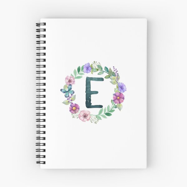 Item preview, Monogram E Floral Spring Bouquet designed and sold by simplymonogram.