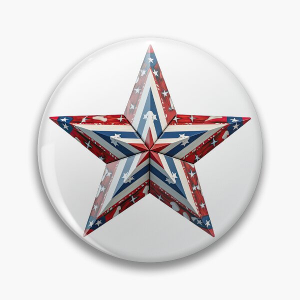Item preview, Patriotic Star Red White Blue designed and sold by BaysparksMedia.