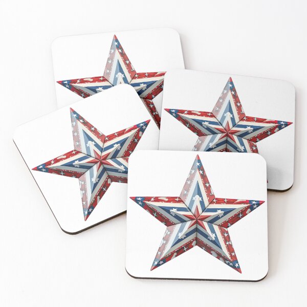 Item preview, Patriotic Star Red White Blue designed and sold by BaysparksMedia.