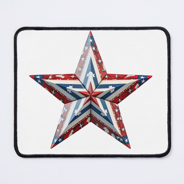Item preview, Patriotic Star Red White Blue designed and sold by BaysparksMedia.