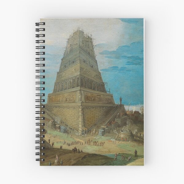 Item preview, Nimrod Supervising the Construction of the Tower of Babel | Hendrck van Cleve III | 1570 Renaissance Biblical Art designed and sold by CJET.
