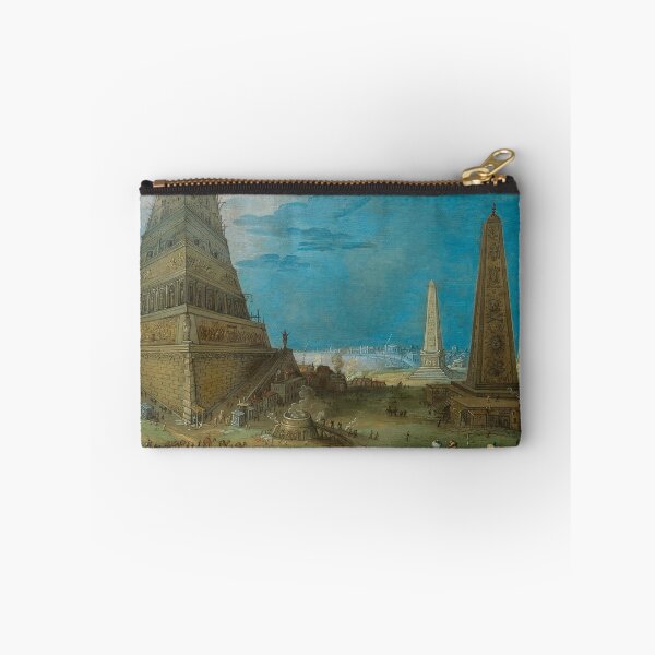 Item preview, Nimrod Supervising the Construction of the Tower of Babel | Hendrck van Cleve III | 1570 Renaissance Biblical Art designed and sold by CJET.