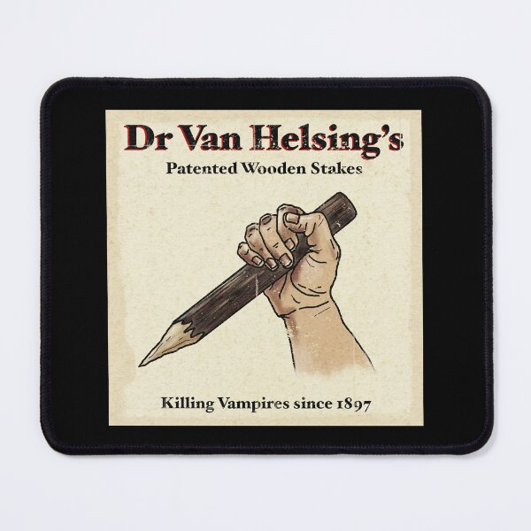 Item preview, Dr Van Helsing’s Wooden Stakes Vintage advertisement  designed and sold by Dracula Fan Art.