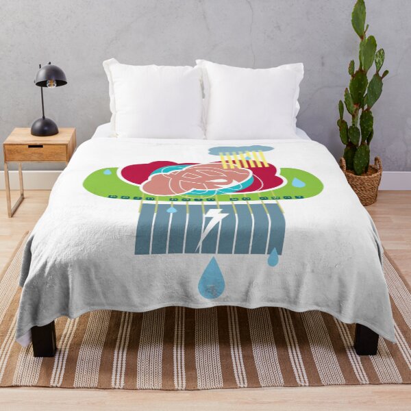 Item preview, Abstract Rain Rain go away text, "rain cloud" w bolt designed and sold by ArtDoor54.