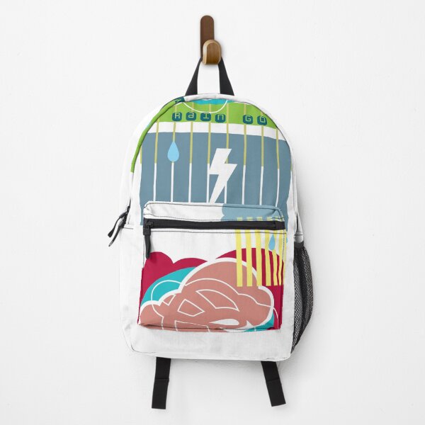 Item preview, Abstract Rain Rain go away text, "rain cloud" w bolt designed and sold by ArtDoor54.