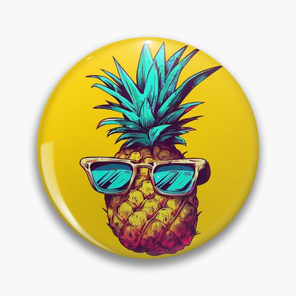 Item preview, Summer pineapple in sunglasses designed and sold by TomFrontierArt.
