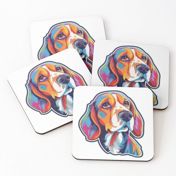 Item preview, Sad Dynamic Colored Dog: Emotion and Vibrancy Unite designed and sold by joanwatson45.