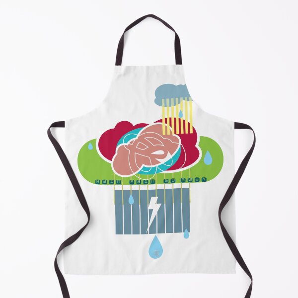 Item preview, Abstract Rain Rain go away text, "rain cloud" w bolt designed and sold by ArtDoor54.