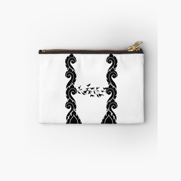 Item preview, Black elegant letter H with Thai art elements. designed and sold by KanyaluckArtist.