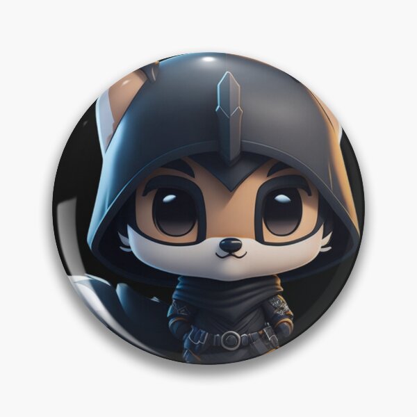 Item preview, Very Cute Ninja Wolf Digital Art designed and sold by ChibiArtline.