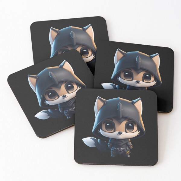 Item preview, Very Cute Ninja Wolf Digital Art designed and sold by ChibiArtline.