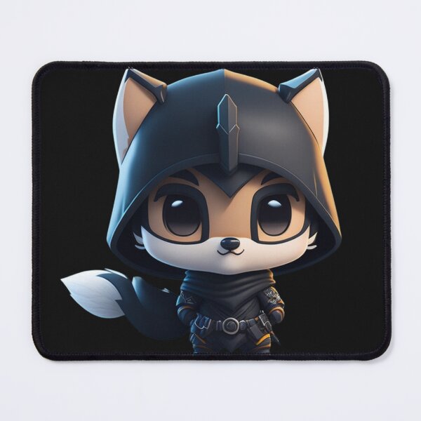 Item preview, Very Cute Ninja Wolf Digital Art designed and sold by ChibiArtline.
