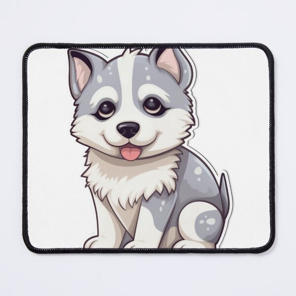Item preview, Cute Husky Puppy Doggy Sticker designed and sold by Media-DK.