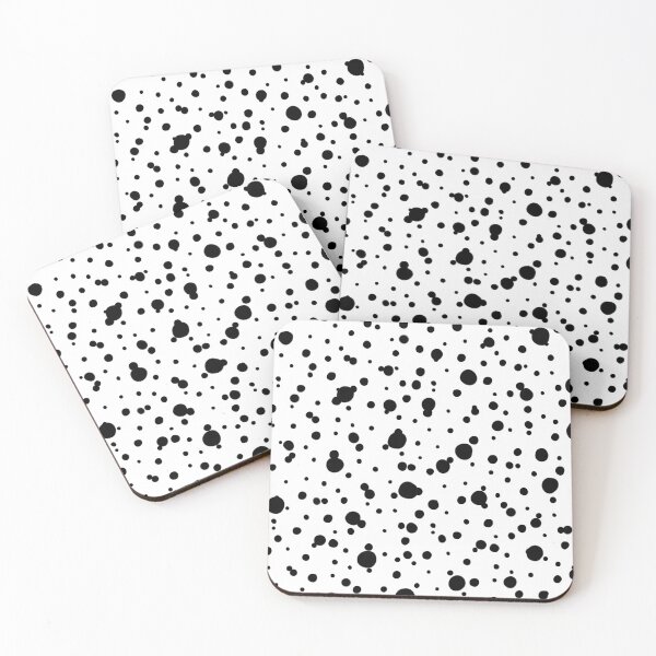 Item preview, Dots black cute ornate abstract geometric pattern  designed and sold by Yana Mustafina | Boho Soulful Designs.