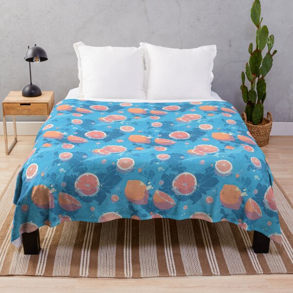 Item preview, Vibrant Anime Art of Grapefruits in a Cool Blue Pool designed and sold by Thresh-prince.