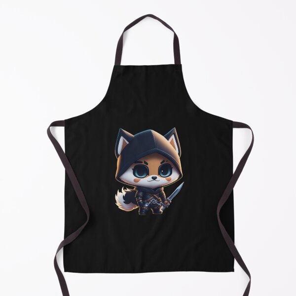 Item preview, Very Cute Ninja Wolf Digital Art designed and sold by ChibiArtline.