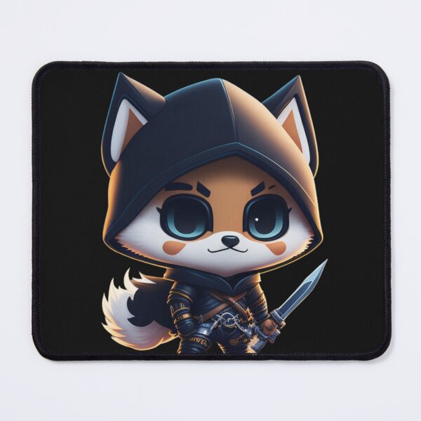 Item preview, Very Cute Ninja Wolf Digital Art designed and sold by ChibiArtline.