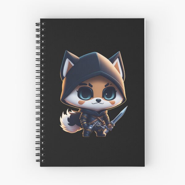 Item preview, Very Cute Ninja Wolf Digital Art designed and sold by ChibiArtline.