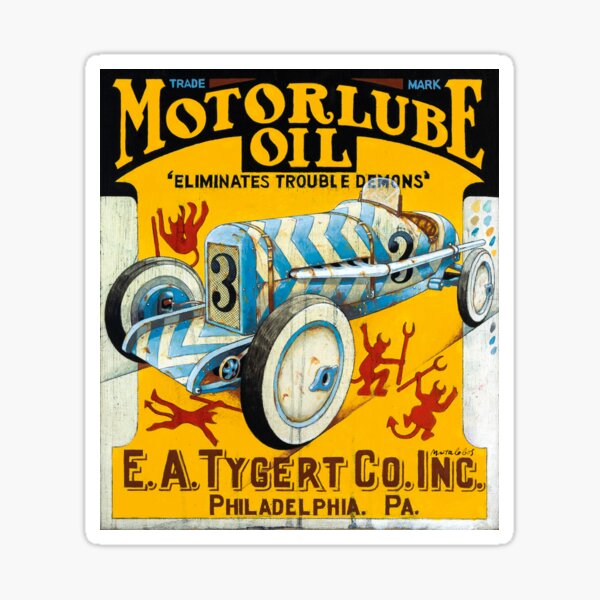 Motorlube Oil Sticker