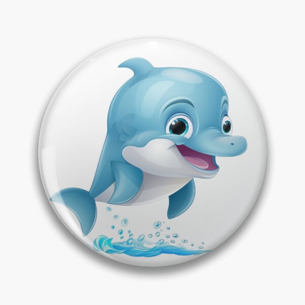 Item preview, Small dolphin jumping through the seas designed and sold by DigitalPixelize.