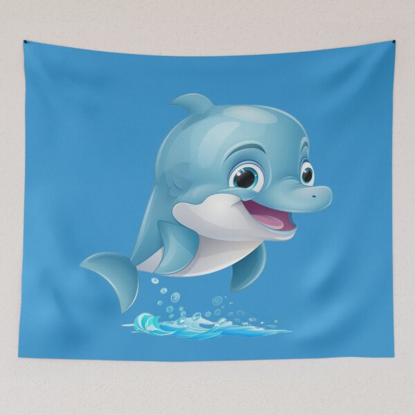 Item preview, Small dolphin jumping through the seas designed and sold by DigitalPixelize.