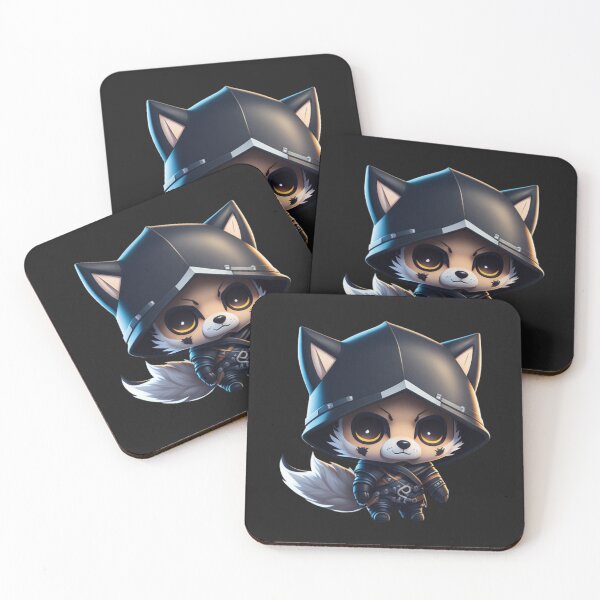 Item preview, Very Cute Ninja Wolf Digital Art designed and sold by ChibiArtline.