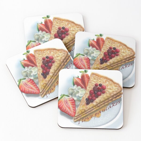 Item preview, Copie de crepes with berries and strawberries and cream designed and sold by bonjourmadame4.