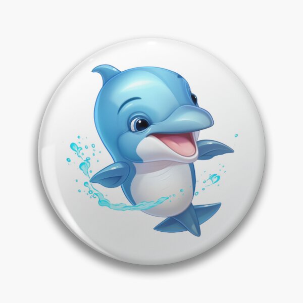 Item preview,  Animated Little Baby Dolphin designed and sold by DigitalPixelize.
