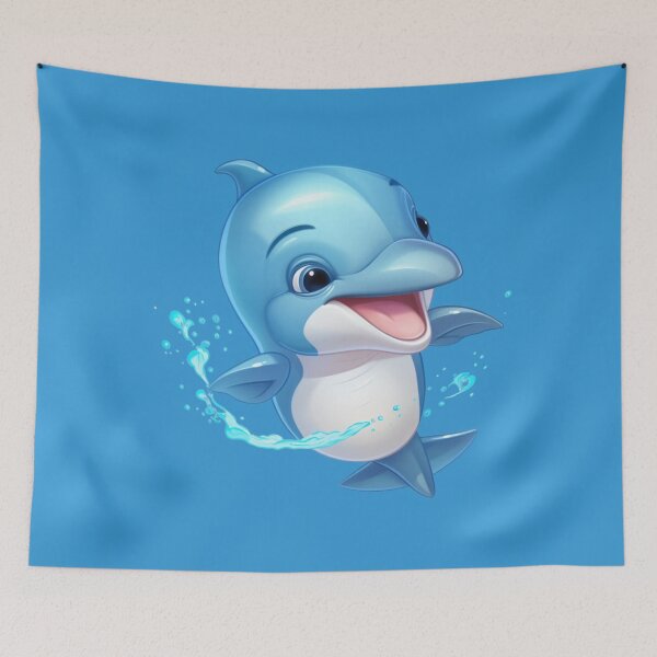 Item preview,  Animated Little Baby Dolphin designed and sold by DigitalPixelize.