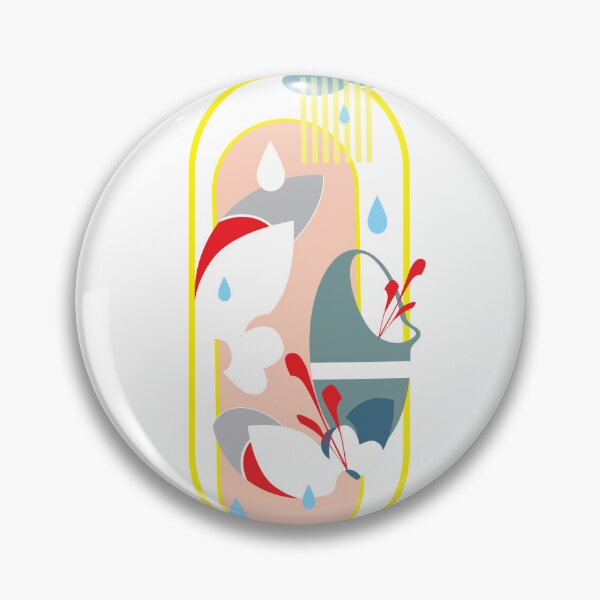 Item preview, Abstract POP inspired, floral, rain art designed and sold by ArtDoor54.