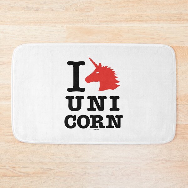 Item preview, I Love Unicorn - White designed and sold by AreaStickers.