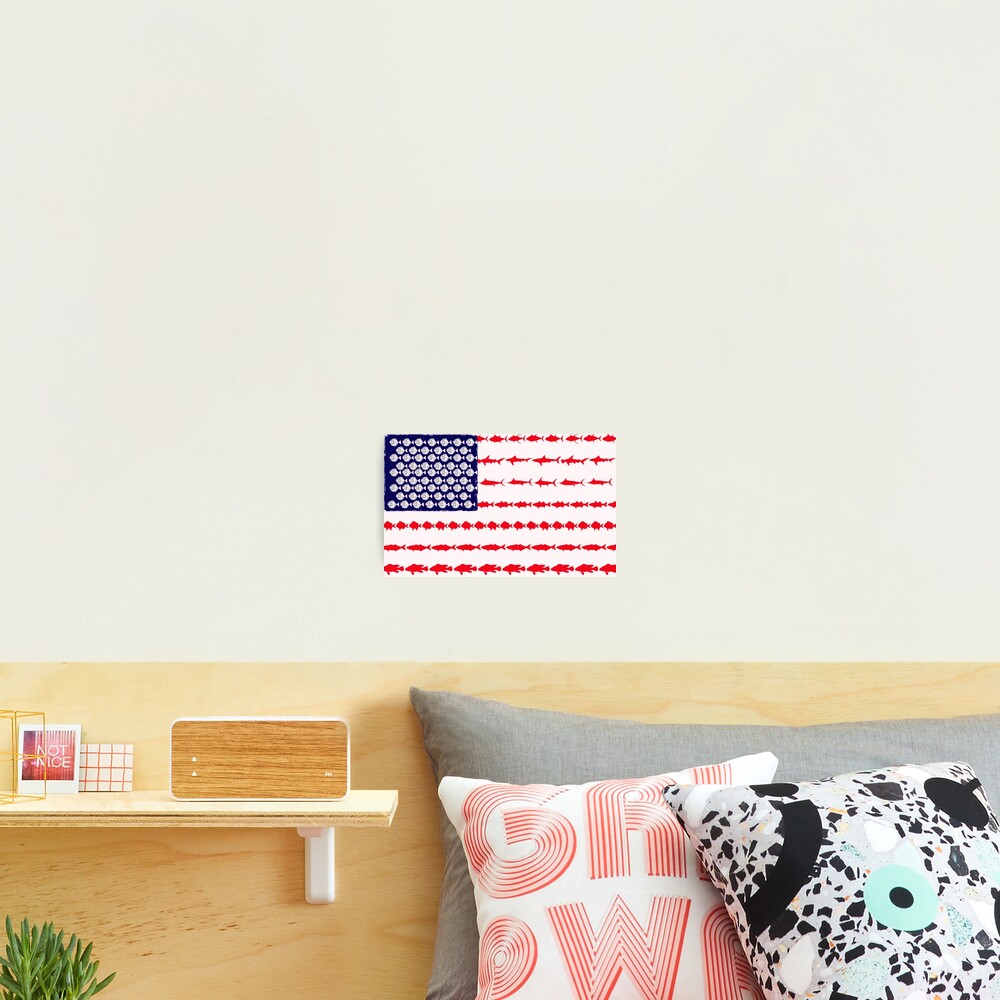 United States of America Fish Flag | Cap