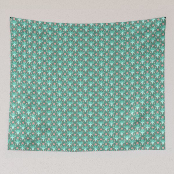 Item preview, Retro flowers florals in the garden designed and sold by Flofloart.