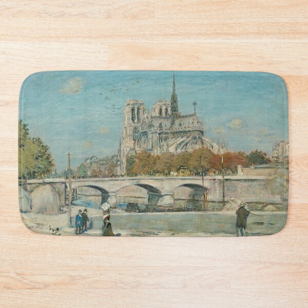 Item preview, Notre Dame Seen from the Quai de la Tournelle | Jean-Francois Raffaelli | 1902 Impressionism Art designed and sold by CJET.