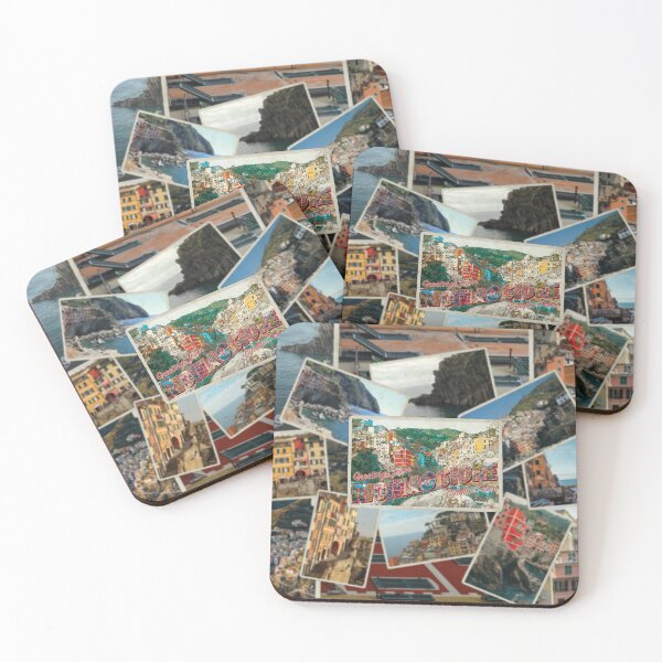 Item preview, Greetings from Riomaggiore Cinque Terre vintage style retro souvenir designed and sold by DeveloperProp0.