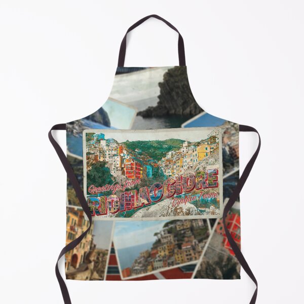 Item preview, Greetings from Riomaggiore Cinque Terre vintage style retro souvenir designed and sold by DeveloperProp0.