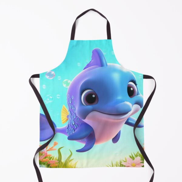 Item preview, little dolphin in the depths of the sea designed and sold by DigitalPixelize.