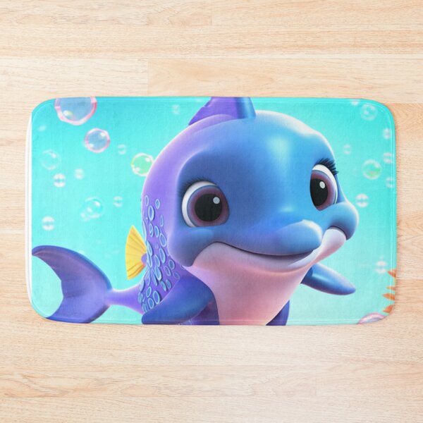 Item preview, little dolphin in the depths of the sea designed and sold by DigitalPixelize.