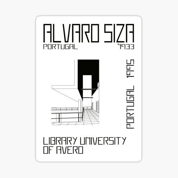 Alvaro Siza 3 - Line Sticker